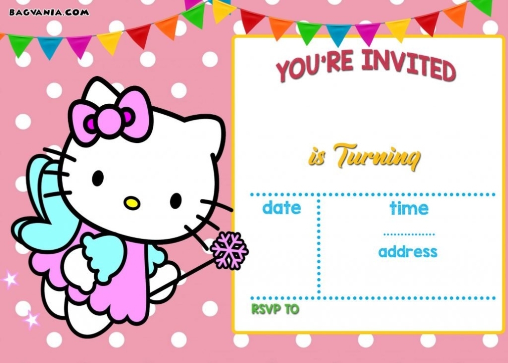 Free Printable Hello Kitty Birthday Invitation Wording | Free Printable Birthday Invitation inside Hello Kitty Birthday Card Template Free