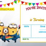 Free Printable Minion Birthday Invitation Templates | Free Printable Birthday Invitation Inside Minion Card Template