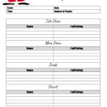 Free Printable Potluck Sign Up Sheet | Editable | Instant Download within Potluck Signup Sheet Template Word