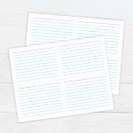 Free Printable Printable Index Card Template / 11 Customize Our Free Printable 4X6 Index Card pertaining to Index Card Template For Word