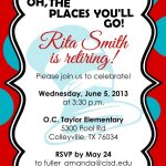 Free Printable Retirement Cards – Free Printable For Retirement Party Flyer Template