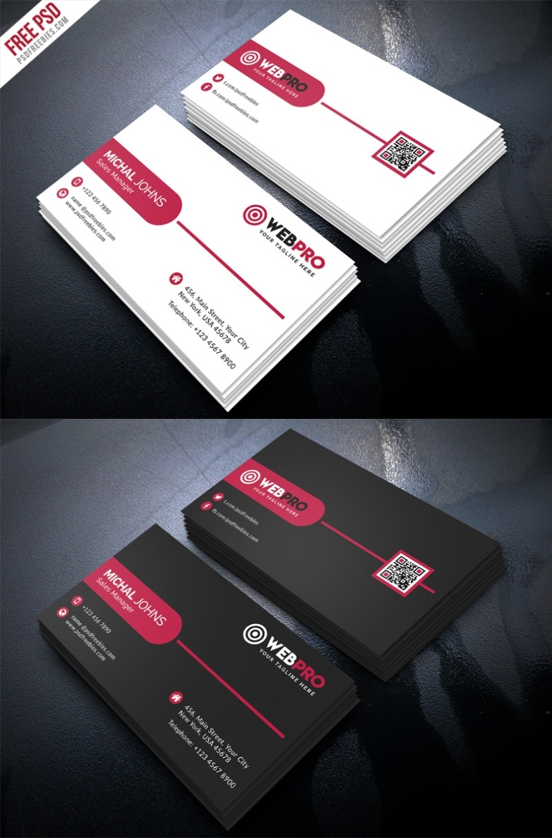 Free Psd : Corporate Modern Business Card Psd Set On Behance Intended For Visiting Card Template Psd Free Download
