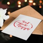 Free Psd | Greeting Cards Template Design Within Greeting Card Layout Templates