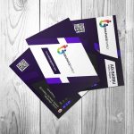 Free .Psd Purple Modern Business Card Design Download - Graphicsfamily with regard to Visiting Card Template Psd Free Download