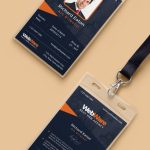 Free Psd : Vertical Company Identity Card Template Psd On Behance Intended For Id Card Design Template Psd Free Download
