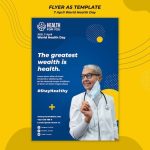 Free Psd | World Health Day Flyer Template regarding Health Flyer Templates Free
