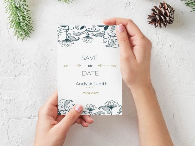 Free Save The Date Card Template | Free Psd | Ui Download Pertaining To Save The Date Cards Templates