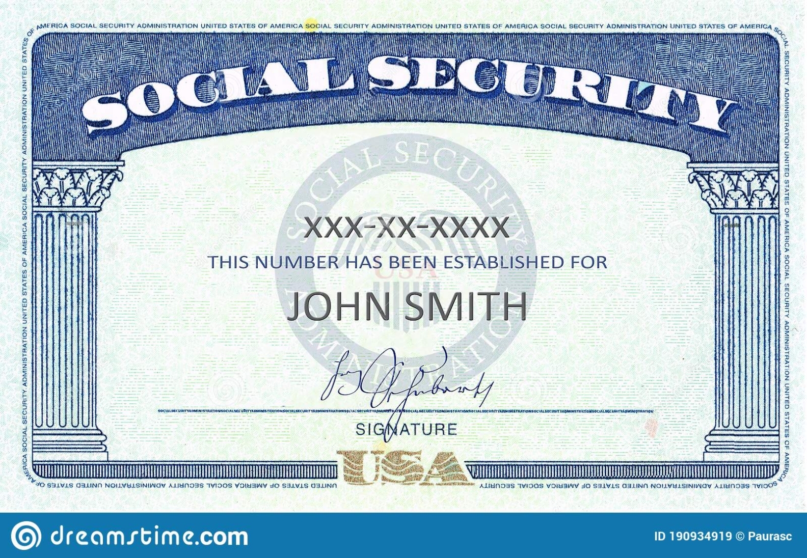 Free Social Security Card Template Photoshop - Printable Templates regarding Social Security Card Template Photoshop