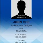 Free Student Identification Card Templates [Word+Excel] » Templatedata With Free Id Card Template Word