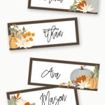 Free Thanksgiving Place Cards Printable Perfect For Table Decoration! Pertaining To Thanksgiving Place Cards Template