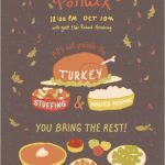 Free Thanksgiving Potluck Flyer Templates | Williamson Ga In Potluck Flyer Template