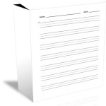 Free Themes Store: Handwriting Paper – Free Microsoft Word Template For Where Are Word Templates Stored
