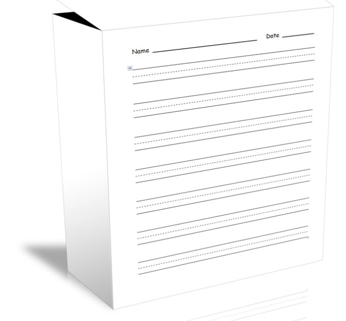 Free Themes Store: Handwriting Paper - Free Microsoft Word Template For Where Are Word Templates Stored
