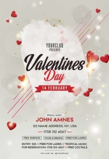 Free Valentines Day Flyer Template – Download Psd Flyer Template! With Regard To Valentines Day Flyer Template Free