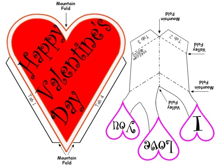 Free Valentine'S Day Pop Up Card Inside Templates For Pop Up Cards Free