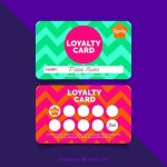 Free Vector | Abstract Loyalty Card Template With Colorful Style Regarding Loyalty Card Design Template