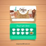 Free Vector | Coffee Shop Loyalty Card Template With Regard To Coffee Business Card Template Free