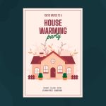 Free Vector | House Warming Party Invitation Template Style With Regard To Free Housewarming Invitation Card Template
