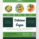 Free Vegan Restaurant Flyer Template In Google Docs In Google Docs Flyer Template