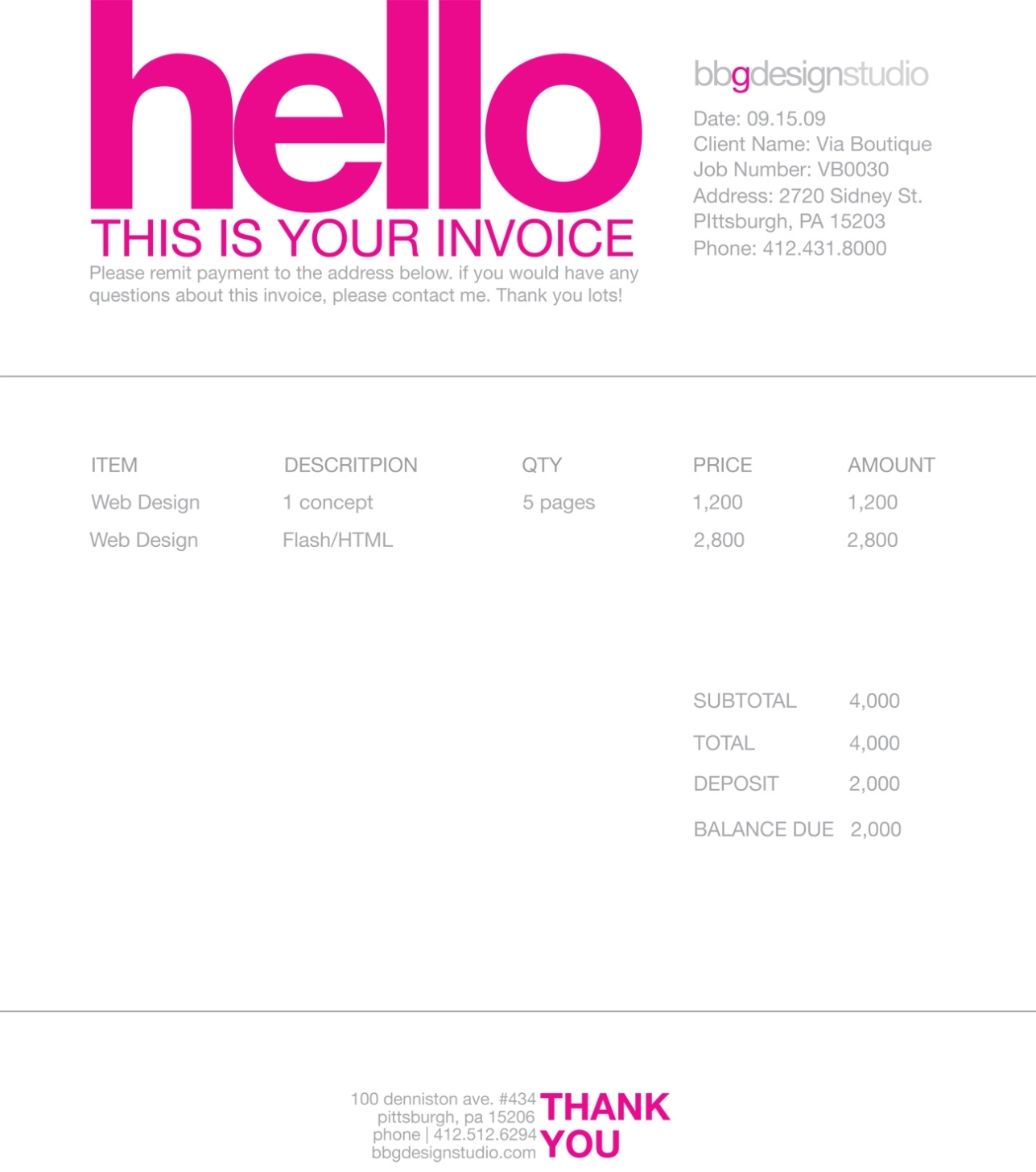 Freelance Invoice Template Free | Invoice Example For Invoice Template For Graphic Designer Freelance