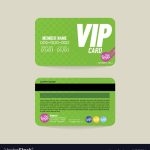 Front And Back Vip Member Card Template Royalty Free Vector within Template For Membership Cards
