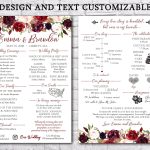 Fun Infographic Wedding Program Template Printable Modern | Etsy throughout Wedding Infographic Template