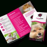 Fun Pet Grooming Tri-Fold Brochure Template | Mycreativeshop pertaining to Dog Grooming Flyers Template