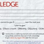 Fundraising Pledge Card Template - 10+ Professional Templates Ideas with Fundraising Pledge Card Template