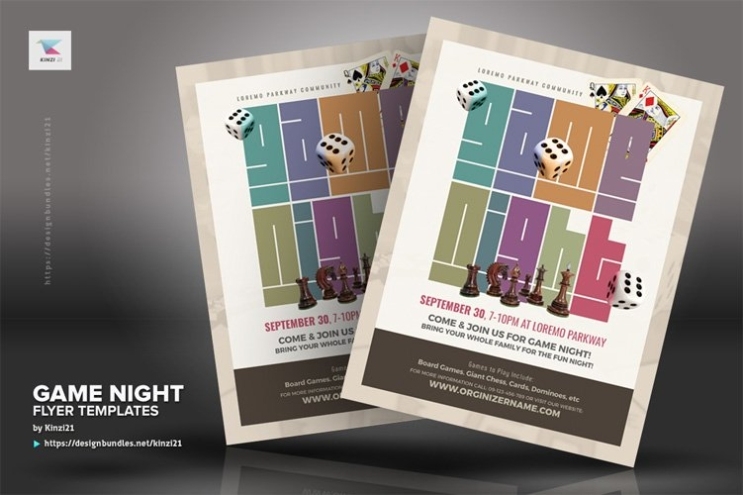 Game Night Flyer Templates (236948) | Flyers | Design Bundles In Game Night Flyer Template