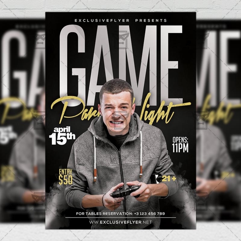 Game Party Night Flyer - Club A5 Template | Exclsiveflyer | Free And Within Game Night Flyer Template