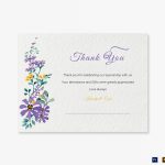 Garden Thank You Card Template In Psd, Word, Publisher, Illustrator, Indesign Pertaining To Thank You Card Template Word