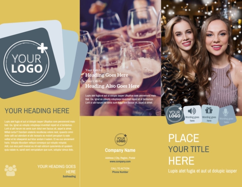 Generic Adult Party Brochure Template | Mycreativeshop With Generic Flyer Template
