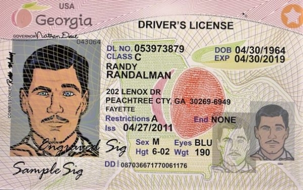 Georgia Hologram Drivers License – Fasrwing With Georgia Id Card Template