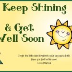 Get Well Card Templates Shining Sun Note Card Virtual Card For | Etsy Inside Get Well Card Template