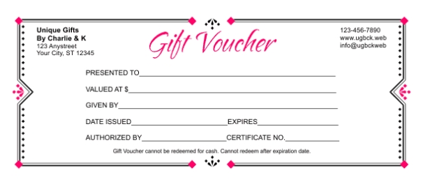 Gift Voucher Template 3 With Regard To Donation Card Template Free