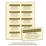 Golden Design Business Card - Southworth with Southworth Business Card Template