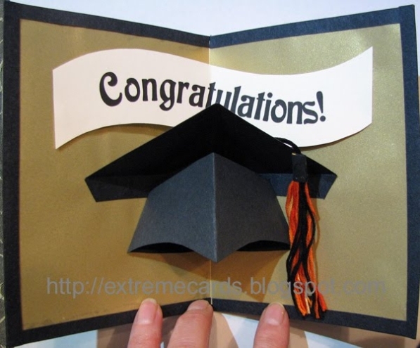 Graduation Cap Pop Up Card Tutorial Regarding Graduation Pop Up Card Template