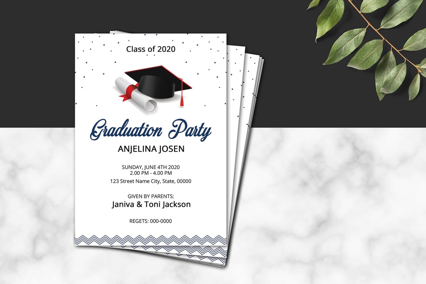 Graduation Party Invitation , Ms Word &amp; Photoshop Template (540276) | Card And Invites | Design for Graduation Invitation Templates Microsoft Word