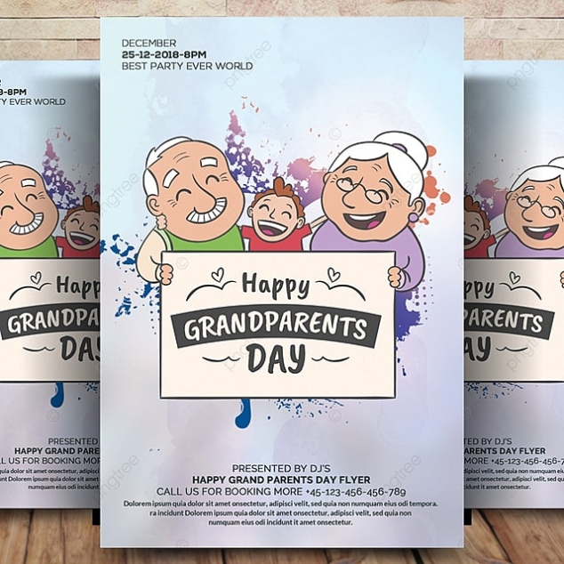 Grand Parents Day Flyer Template For Free Download On Pngtree Throughout Parent Flyer Templates