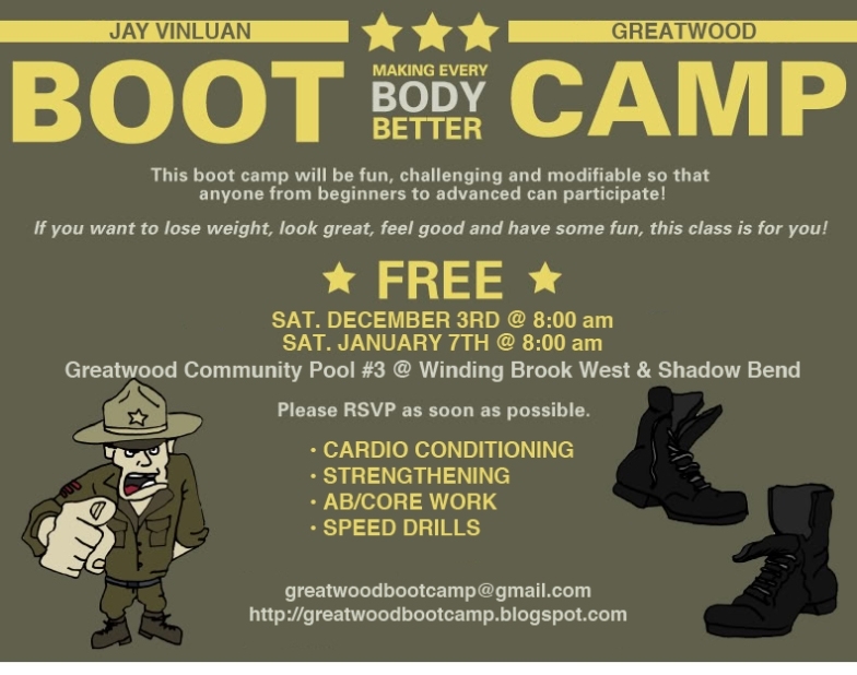 Greatwood Bootcamp Throughout Fitness Boot Camp Flyer Template