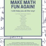 Green And Blue Illustrated Math Solutions Tutor Flyer – Templates By Canva For Math Tutoring Flyer Template