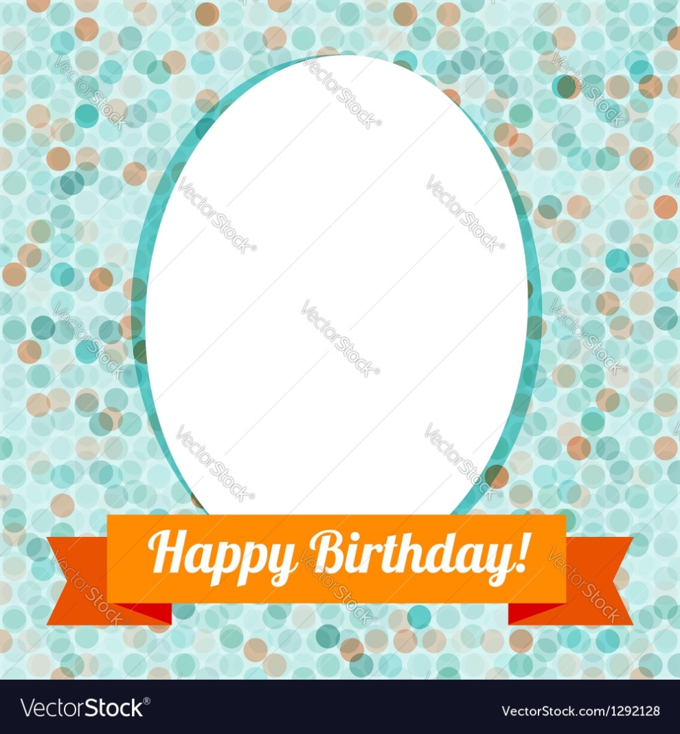 Greeting Card Or Invitation With Spots Pattern Vector Image Inside Small Greeting Card Template