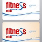 Gym Membership Card Template | Fitness Club Membership Card. — Stock Vector © Slena #27590661 With Regard To Gym Membership Card Template