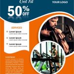 Gym Poster Flyer Design Template Cdr File Free Download | Kafeel Graphics Regarding Design Flyers Templates Online Free