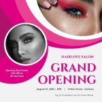 Hair Salon Grand Opening Flyer Template [Free Jpg] - Google Docs for Salon Flyers Template Free