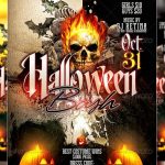 Halloween Bash Flyer Template By Mexelina | Graphicriver pertaining to Halloween Costume Party Flyer Templates