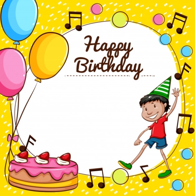 Happy Birthday Card Template Free Vector - دروس الفوتوشوب Photoshop Tutorials جرافيكس العرب كل Pertaining To Photoshop Birthday Card Template Free