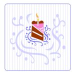 Happy Birthday Card (With Balloons And Stripes, Quarter Fold) With Regard To Quarter Fold Birthday Card Template