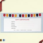 Happy Birthday Gift Certificate Design Template In Psd, Word, Illustrator, Indesign inside Gift Card Template Illustrator