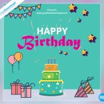 Happy Birthday Template Greeting Card – Psd Free Download Within Template For Anniversary Card